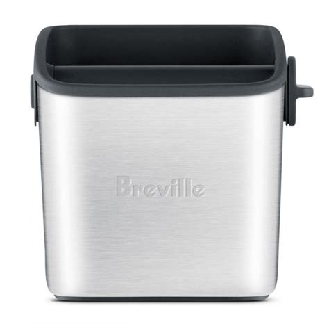 breville rectangular stainless steel mini knock box bes001xl|Breville Knock Box Mini BES001XL Review.